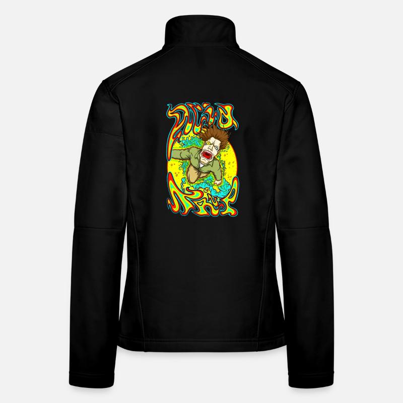 Trip acide Veste en tissu softshell Femme