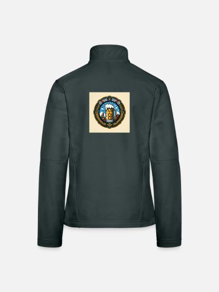 Beer Logo 2 - Women's Softshell Jacket - black - Back