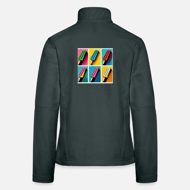 Ice on the Style Popsicle Pop Art II Women's Softshell Jacket