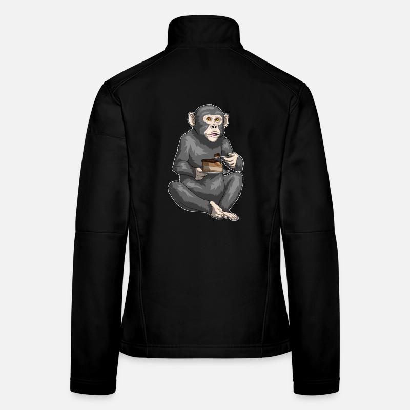 Affe Kuchen Frauen Softshelljacke