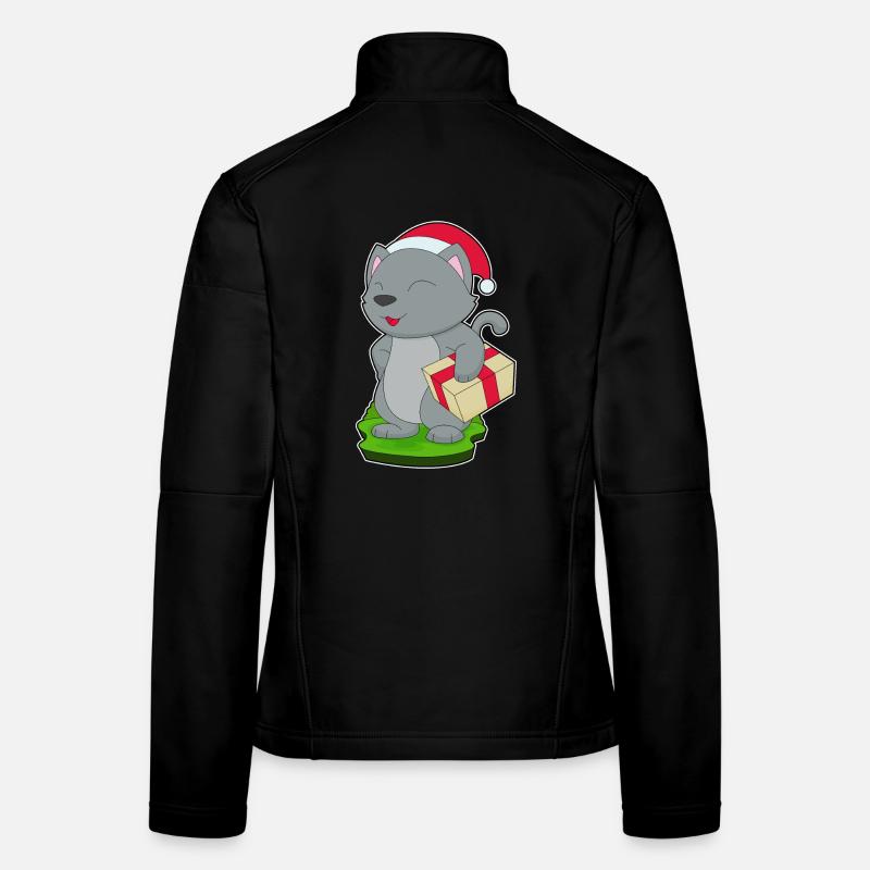 Katze Weihnachten Paket Frauen Softshelljacke