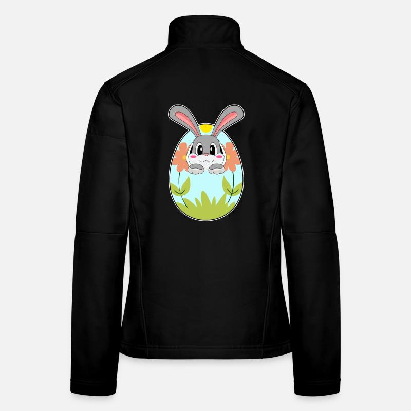 Œuf de Pâques lapin de Pâques Veste en tissu softshell Femme