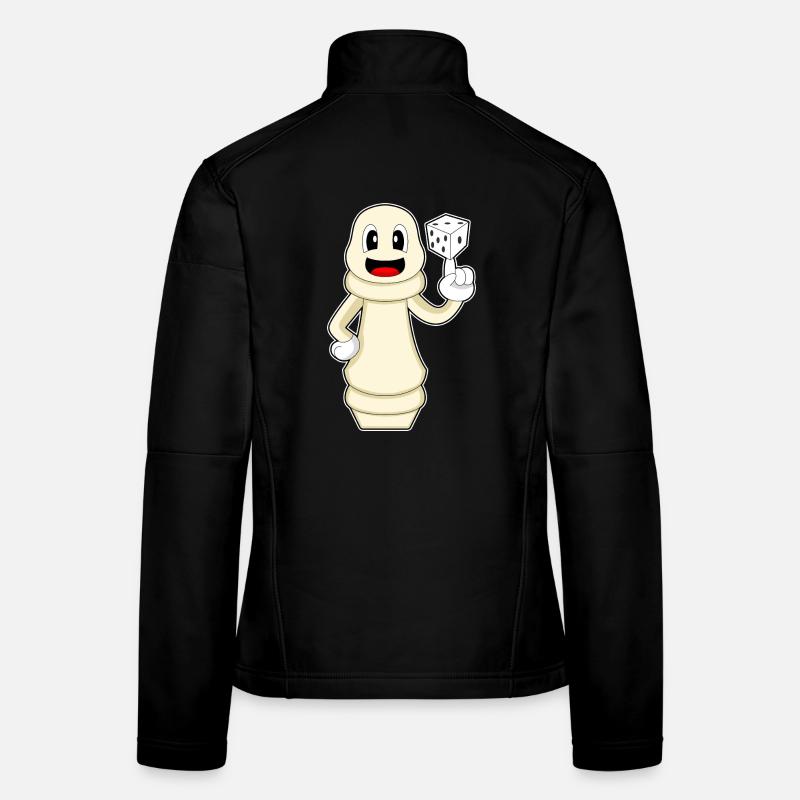 Chess Piece Pawn Chess Women's Softshell Jacket