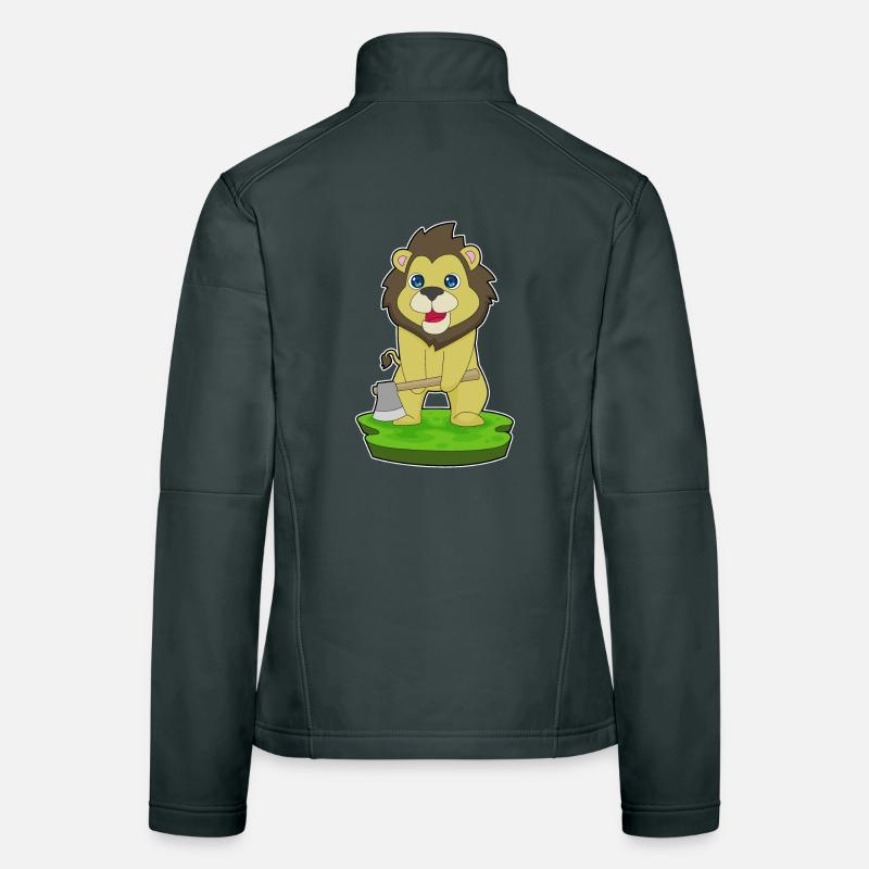 Forêt de la Hache du Lion Bûcheron Veste en tissu softshell Femme