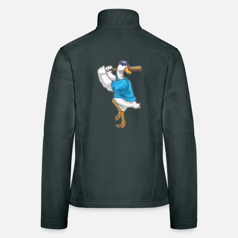 Bâton de baseball Duck Baseball Veste en tissu softshell Femme