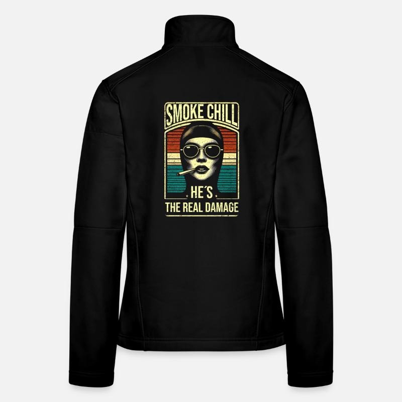 Smoke Chill C’est le vrai dégât Veste en tissu softshell Femme