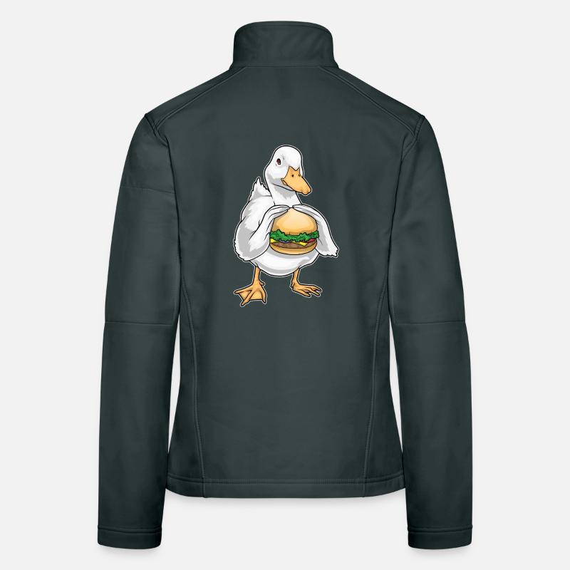 Cheeseburger au canard Veste en tissu softshell Femme