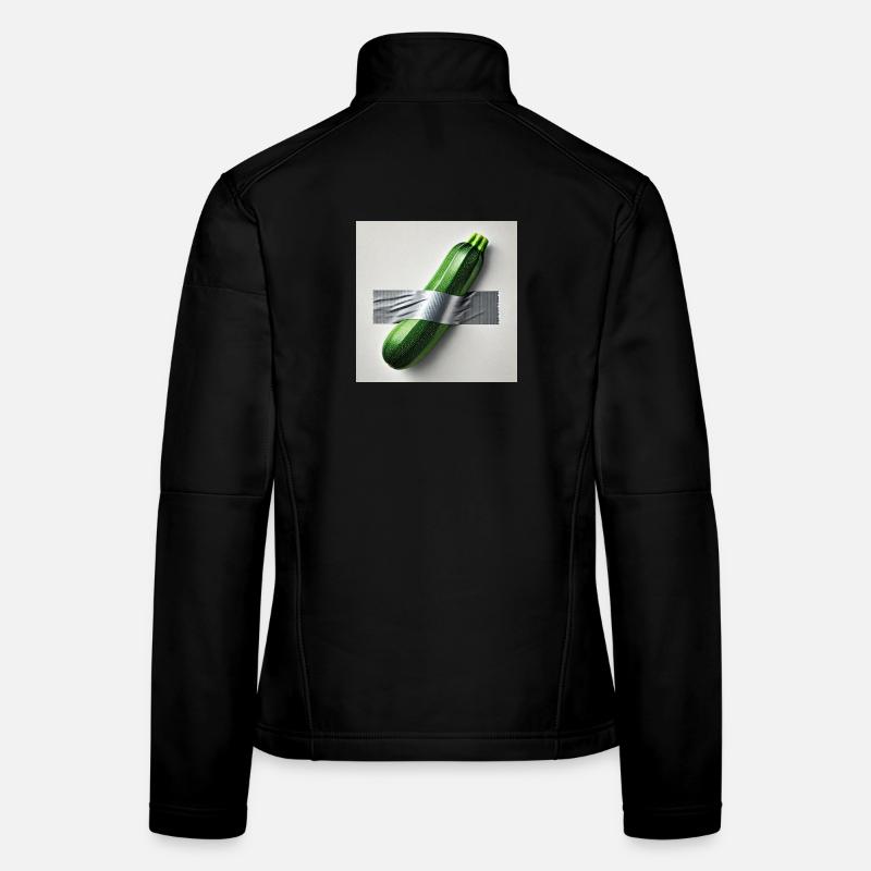 Courgettes encadrées par un ruban Veste en tissu softshell Femme
