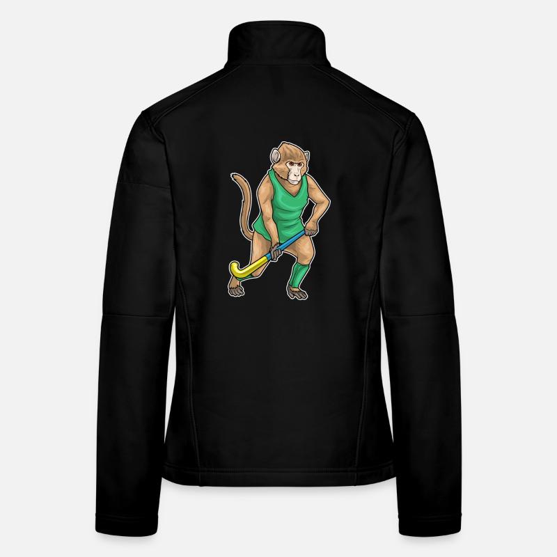 Monkey Bâton de hockey sur gazon Veste en tissu softshell Femme