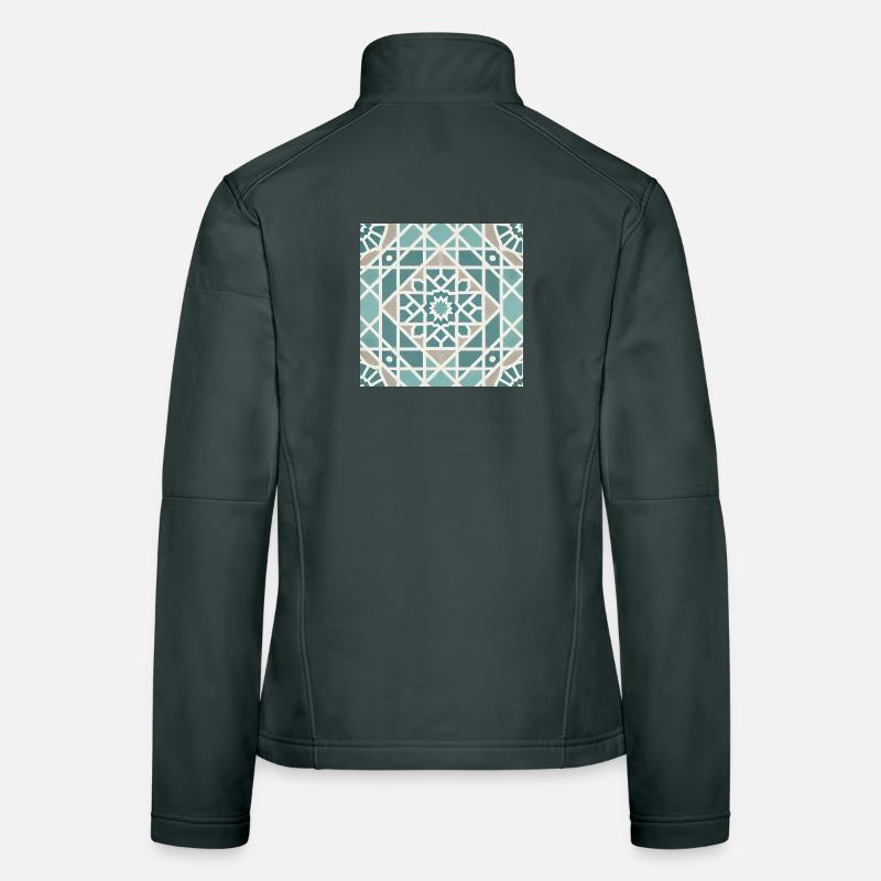 Geometrisches Mandala Muster Frauen Softshelljacke