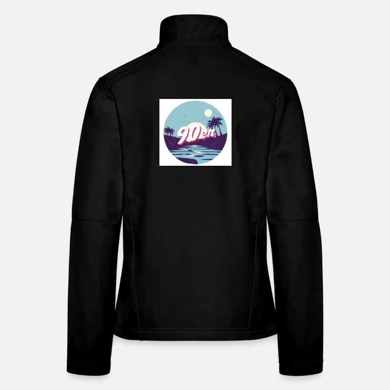 90's Summer - Women's Softshell Jacket - black