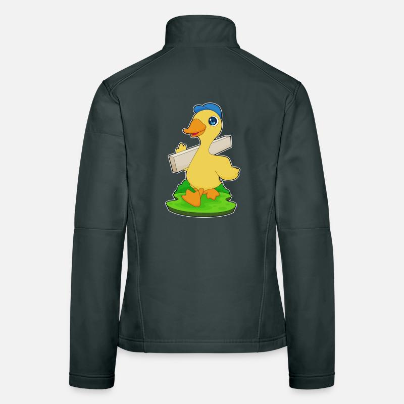 Artisanat du bois du charpentier de canard Veste en tissu softshell Femme