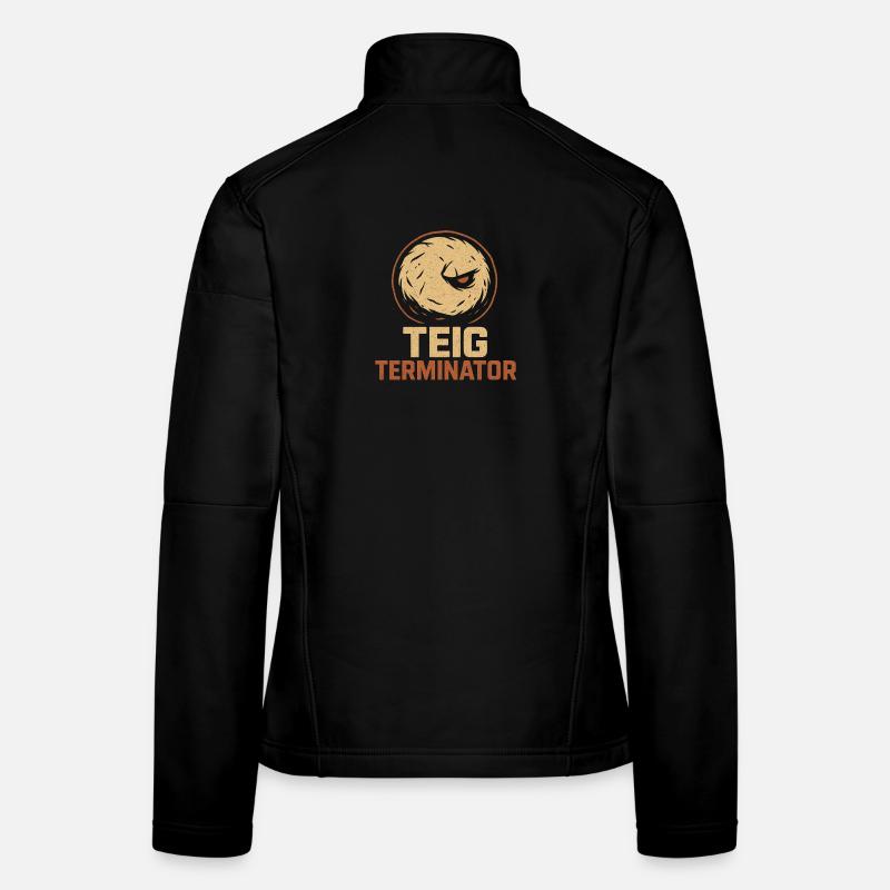 Teig Terminator Brot-Design für Knet-Held:innen - Frauen Softshelljacke - Schwarz