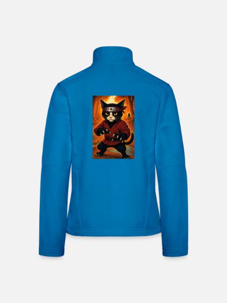 Lokinja colorful - Women's Softshell Jacket - black - Back