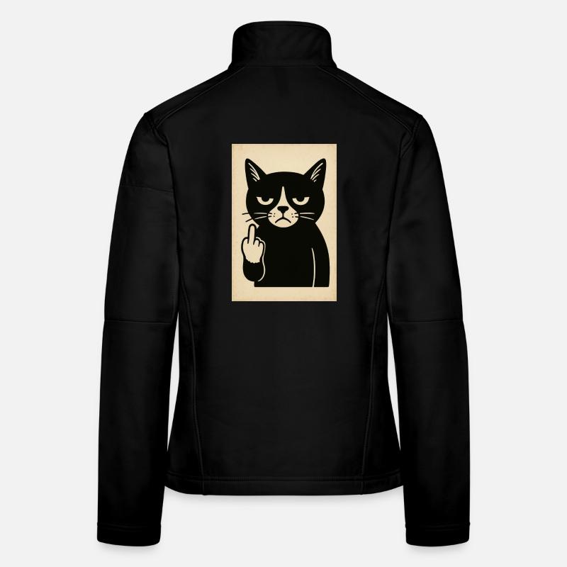 Grumpy Kitten Women's Softshell Jacket