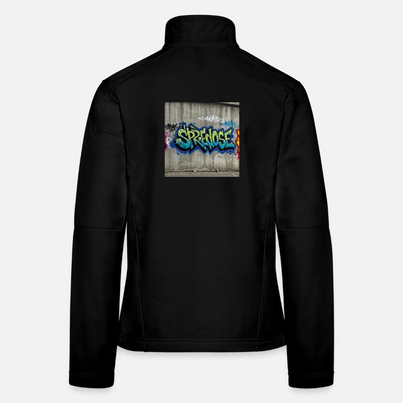 Graffiti Expression T-Shirt Women's Softshell Jacket