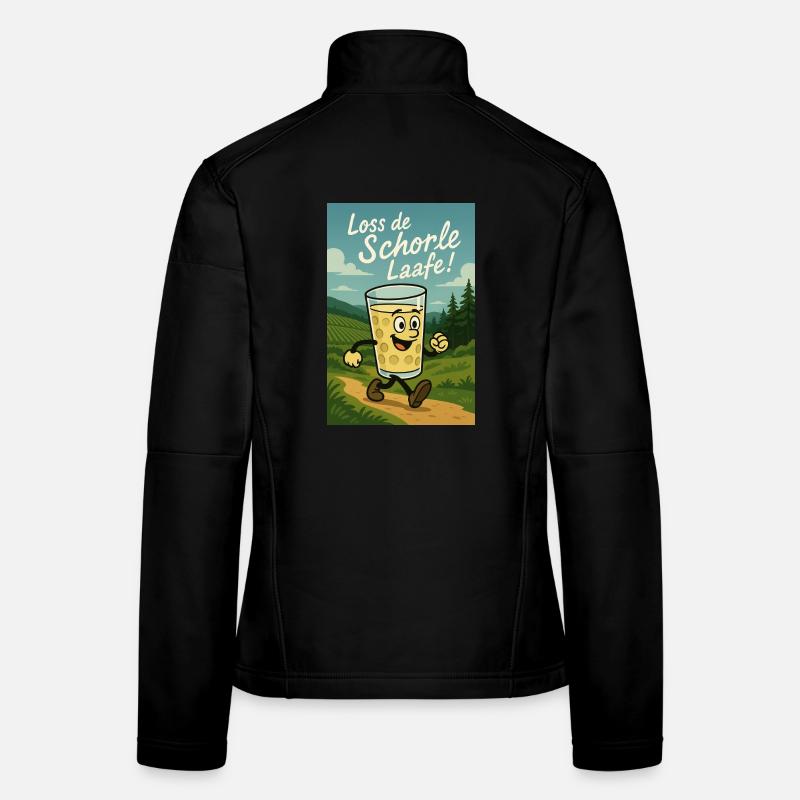 Loss de Schorle Laafe Frauen Softshelljacke