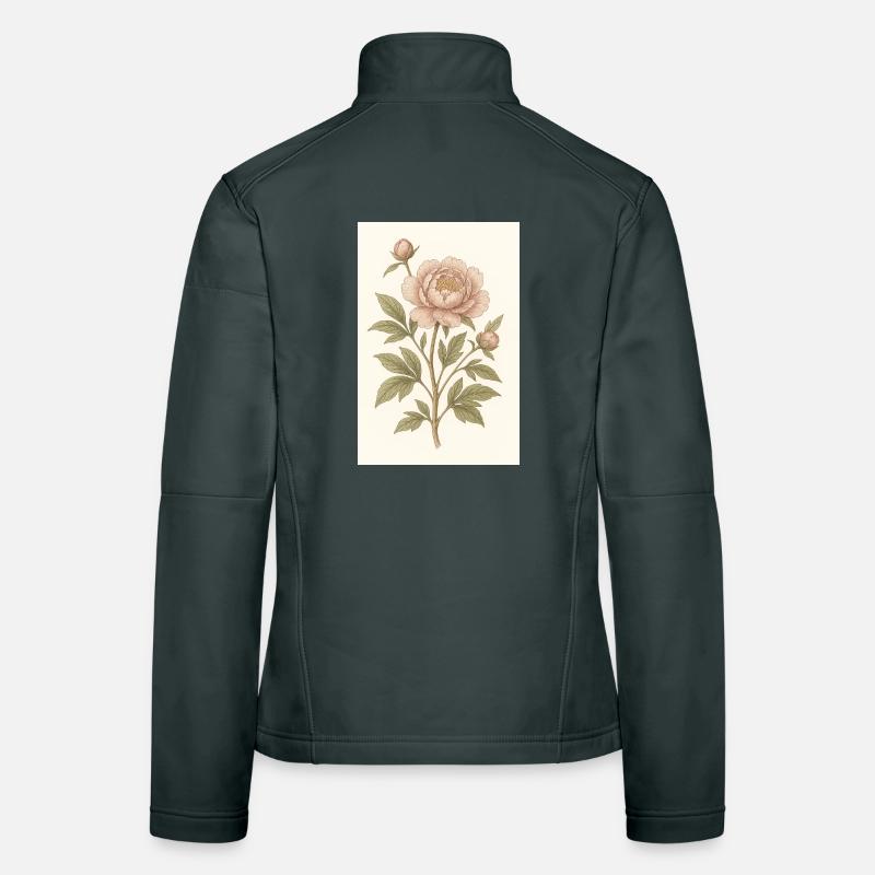 A classic flower Women's Softshell Jacket