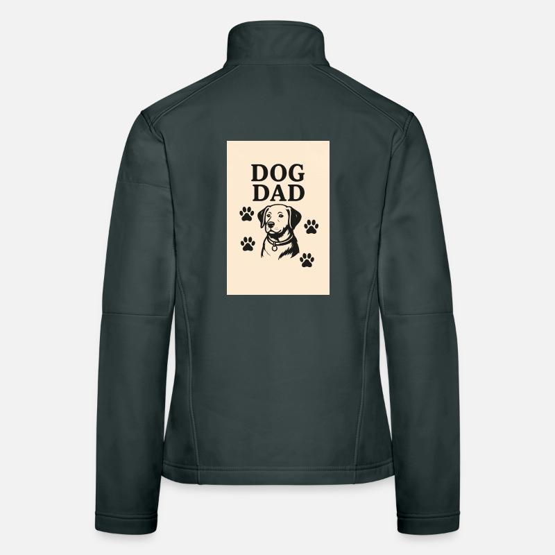 Hund Papa Frauen Softshelljacke