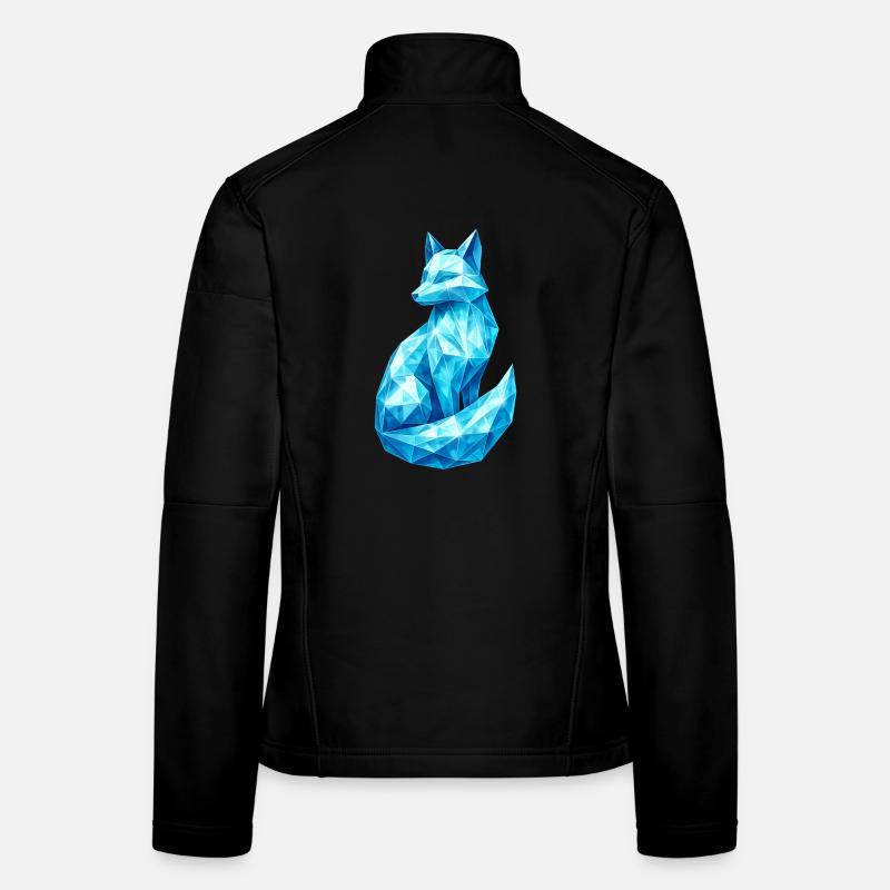 Diamond Fox – Animal Design in Gemstone Look Women's Softshell Jacket