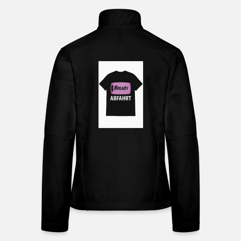 Bready Abfahrt T-Shirt mit Backwaren-Motiv - Frauen Softshelljacke - Schwarz