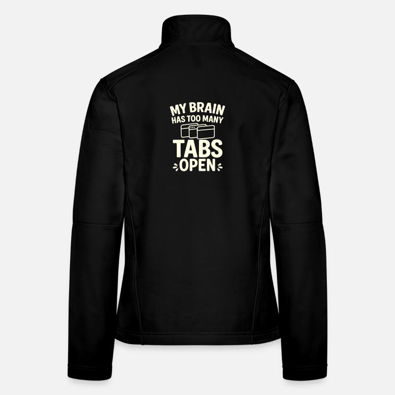 Tab-Overload - Frauen Softshelljacke - Schwarz