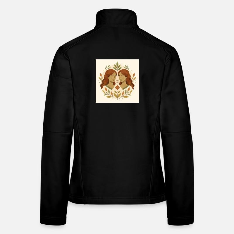 Symétrie zodiacale du Gémeaux Veste en tissu softshell Femme