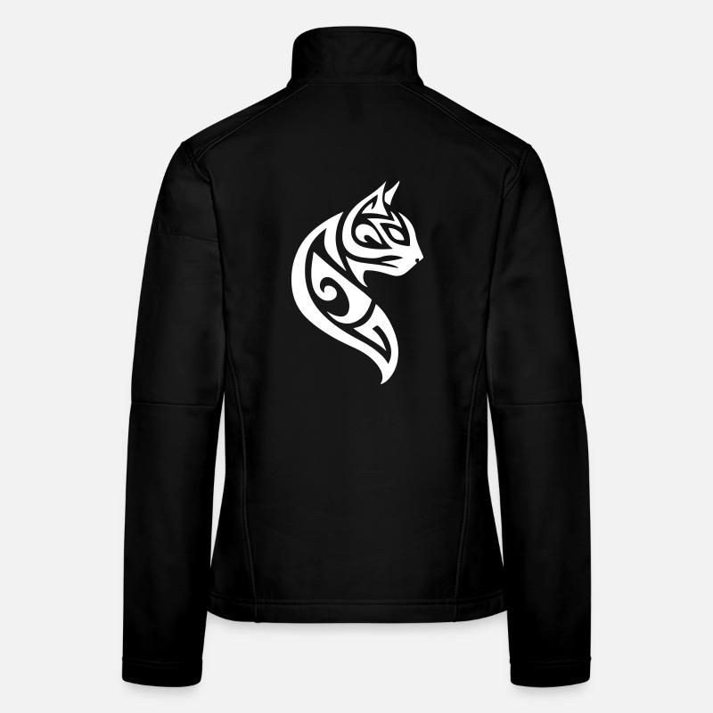 Chat Tribal Veste en tissu softshell Femme