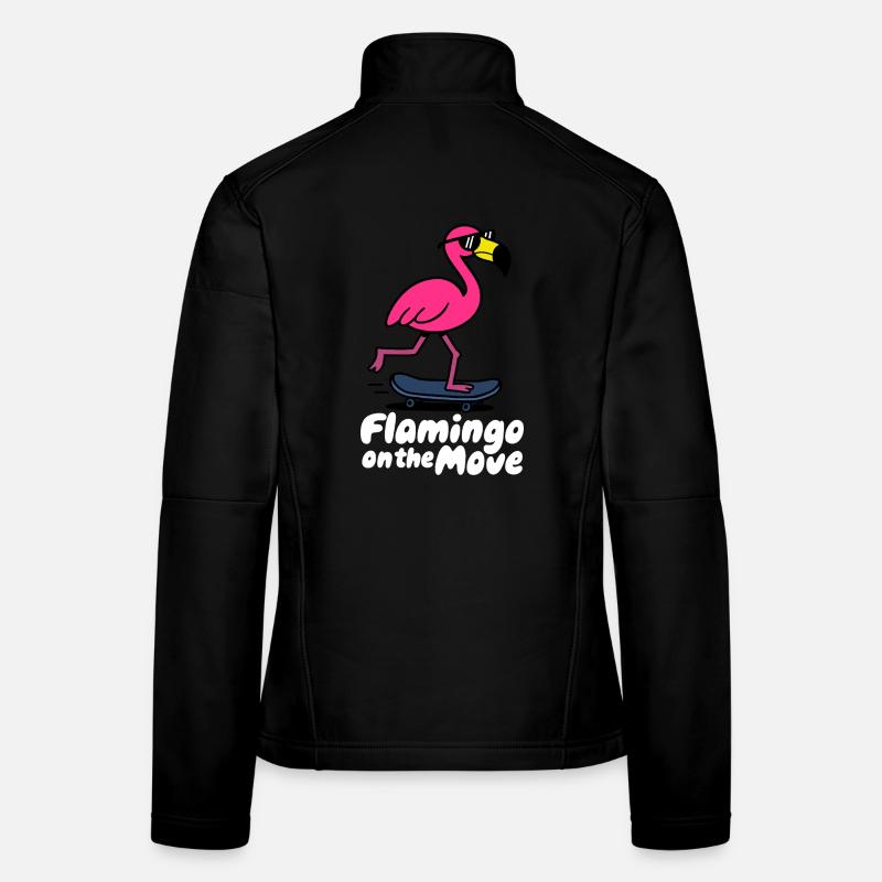Flamingo on the Move Skate Frauen Softshelljacke