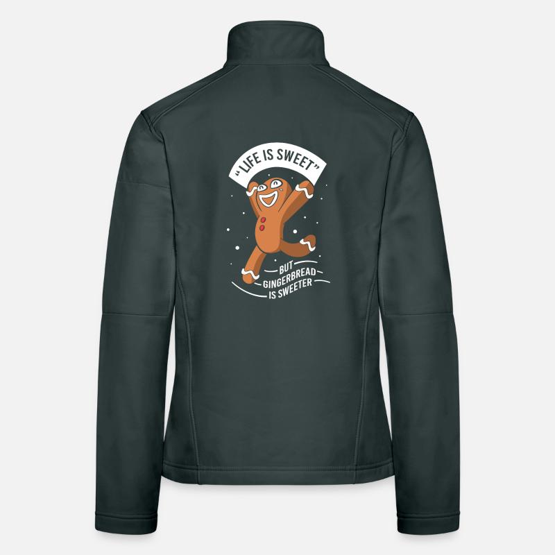 Lebkuchen Weihnachten Lebkuchenmann Gingerbread Frauen Softshelljacke