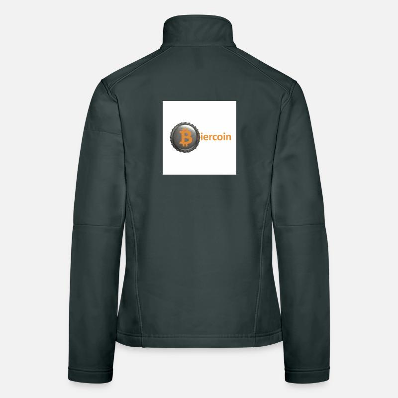 BierCoin Bitcoin Logo Women's Softshell Jacket