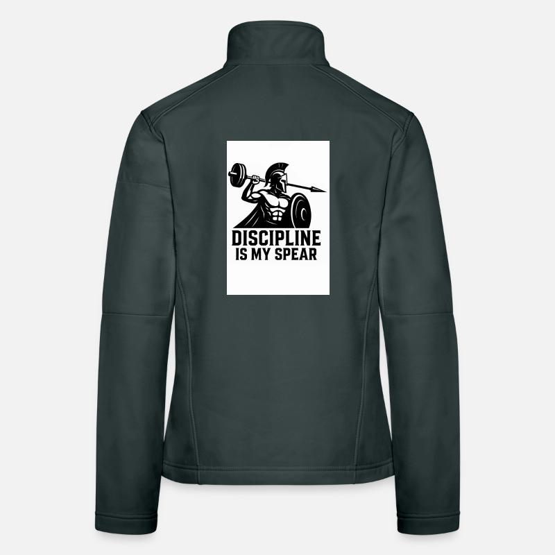 Discipline spartiate – Lance d’haltères Veste en tissu softshell Femme