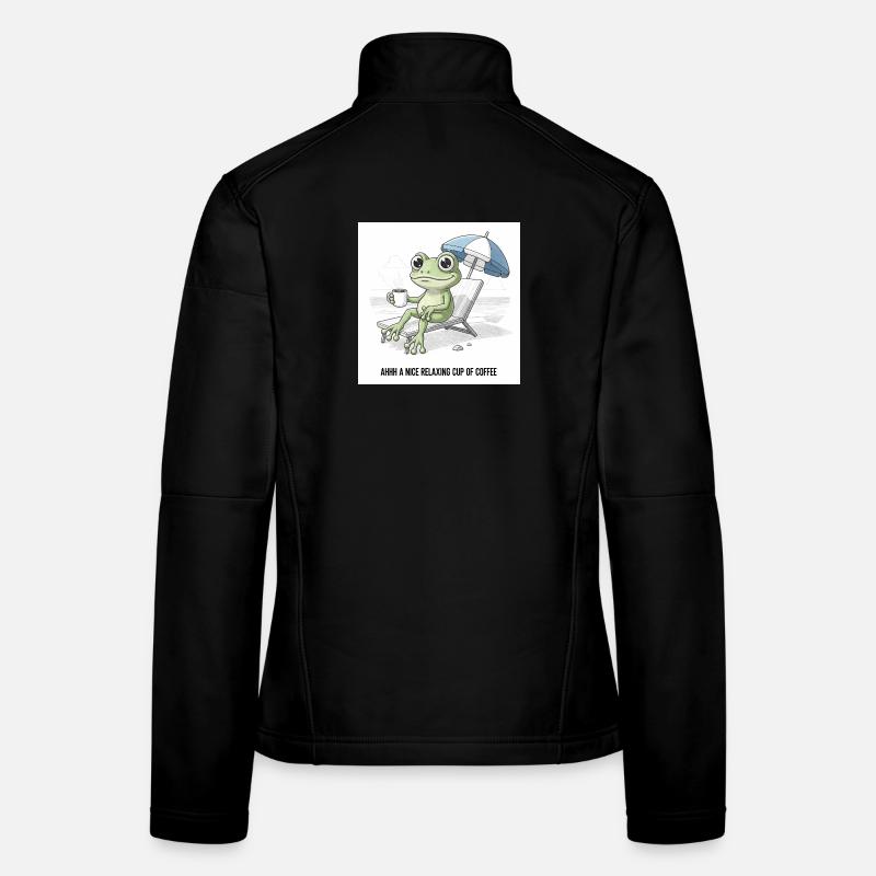 Frog Beach Café Chill - Veste en tissu softshell Femme - noir