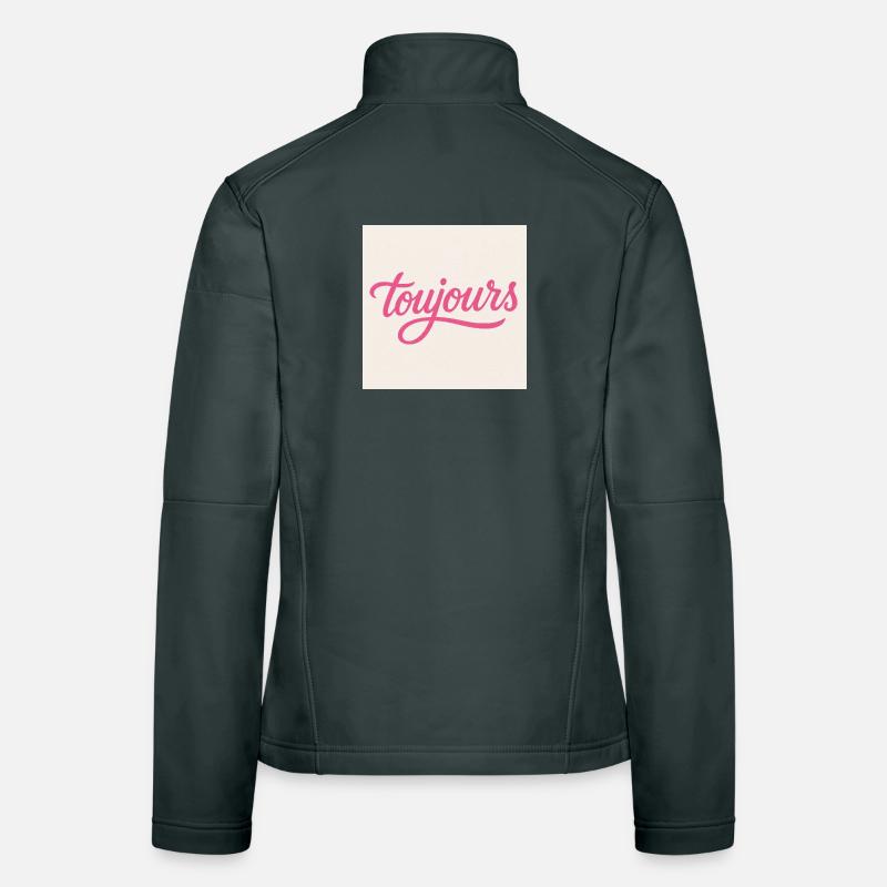 Toujours Pink Script Women's Softshell Jacket