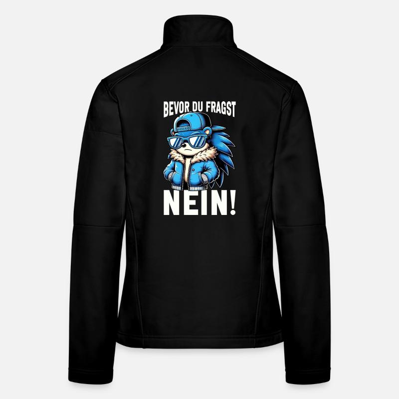 Before you ask No Hedgehog Bad mood Women's Softshell Jacket