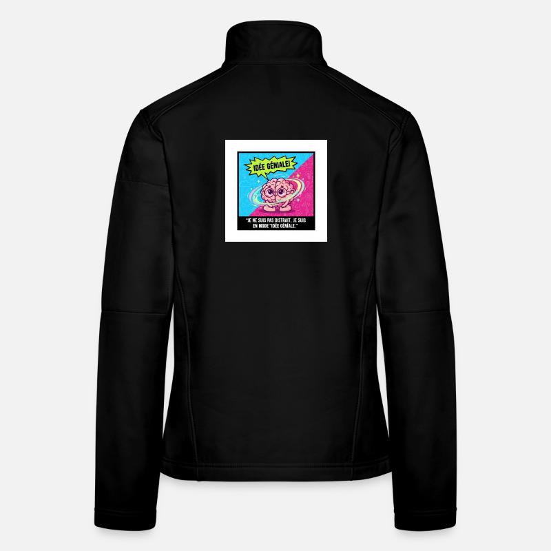Geniale Idee Brain Pop Frauen Softshelljacke