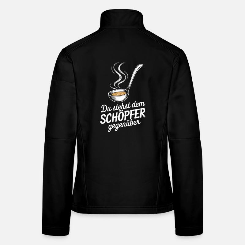 You Face the Creator - Humorous Women's Softshell Jacket