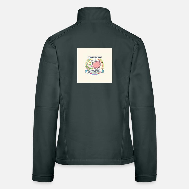 Le Compte Est Bon Cochon Ailé Veste en tissu softshell Femme