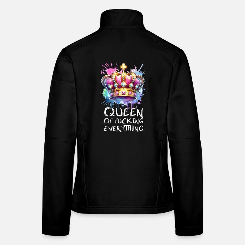 Reine de tout avec de l’attitude et du style Veste en tissu softshell Femme