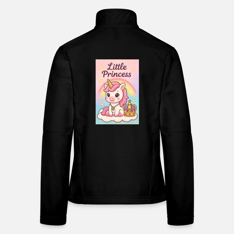 Kleine Einhorn-Prinzessin Frauen Softshelljacke