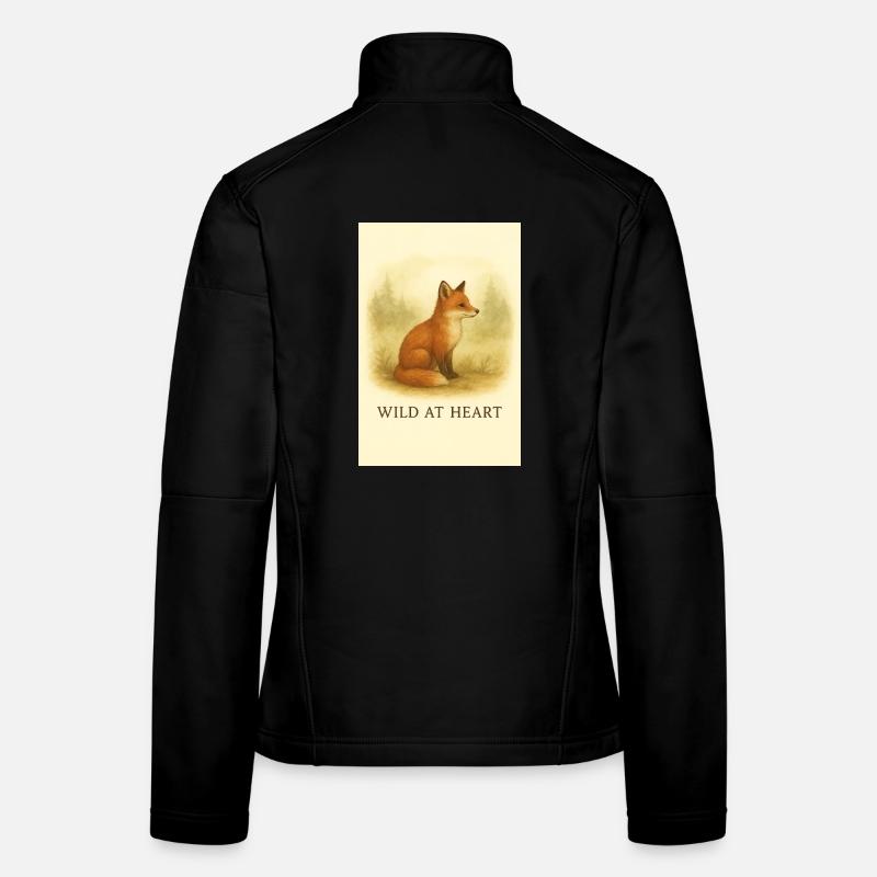 Wilder Fuchs in der Natur Frauen Softshelljacke