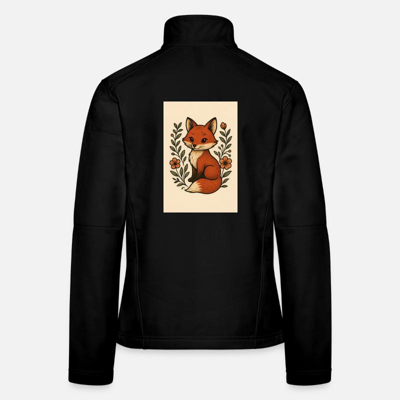 Großer Fuchs - Frauen Softshelljacke - Schwarz