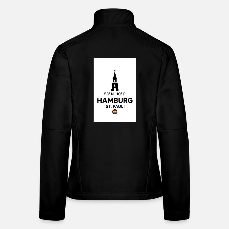 Plaque de la Koord de Saint-Paul de Hambourg Veste en tissu softshell Femme