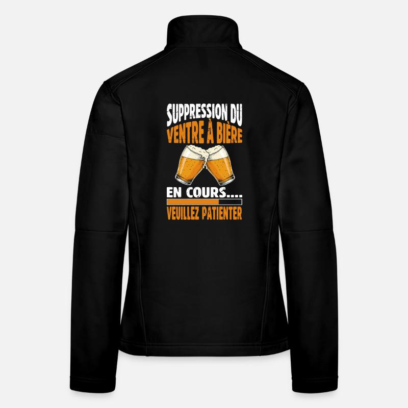 Suppression Du Ventre À Bière En Cours Humour Veste en tissu softshell Femme