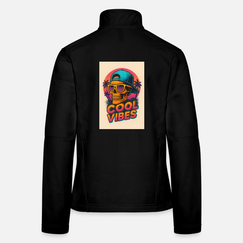 Neon Skull Tropenvibes Frauen Softshelljacke
