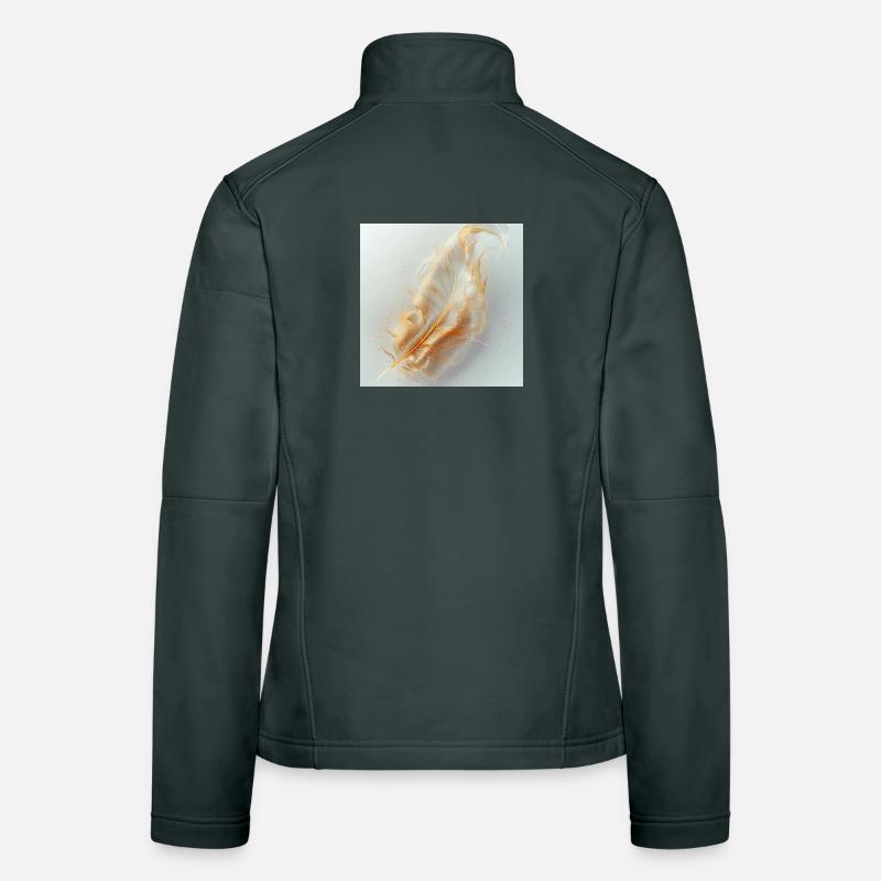 Ätherische Feder leuchtend – Symbol des Lichts Frauen Softshelljacke