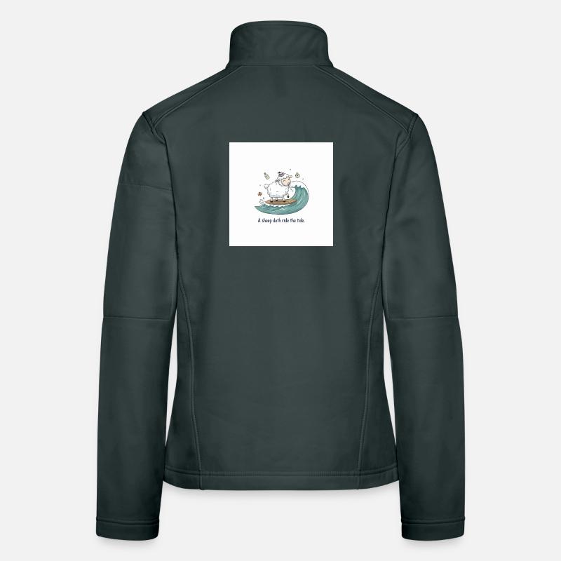 Moutons surfeurs Veste en tissu softshell Femme