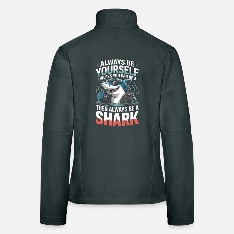 Sei immer du selbst, es sei denn, du kannst ein Hai sein Frauen Softshelljacke