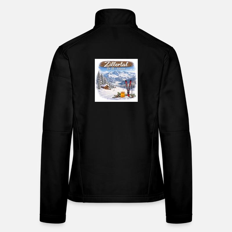Dahoam Zillertal - Frauen Softshelljacke - Schwarz