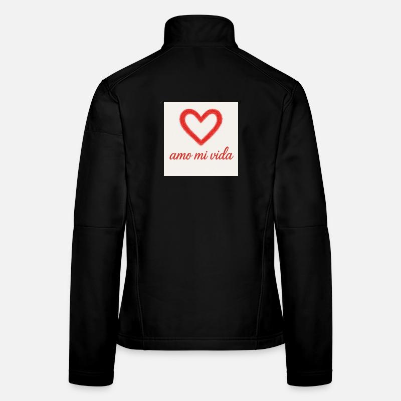 Liebe Herz Liebe mein Leben Frauen Softshelljacke